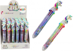 Stylo automatique multicolore Licorne 10 couleurs