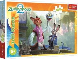 Puzzle Zootropolis : Les mystères de Zootropolis 100 pièces – Trefl