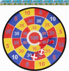 Cible enfant en velcro avec flèches et balles 32 cm