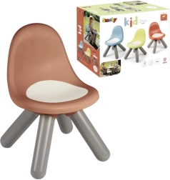 Chaise enfant en plastique recyclé, couleur brique