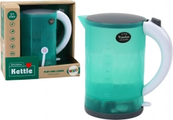 Bouilloire électronique pour enfants à piles avec lumières et sons – verte