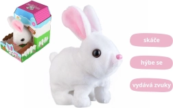 lapin en peluche BEN de TEDDIES – jouet sauteur et parlant