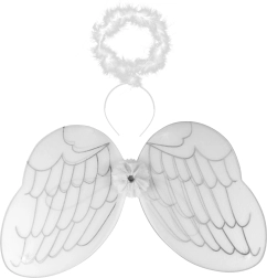 Ailes d’ange avec auréole – ensemble de déguisement