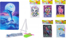 set créatif diamond painting 10 × 15 cm avec support