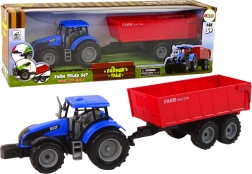 Tracteur avec remorque amovible – ensemble agricole bleu pour enfants