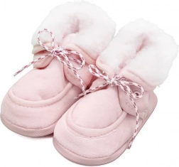Chaussons d’hiver pour bébé New Baby, roses, 0–3 mois