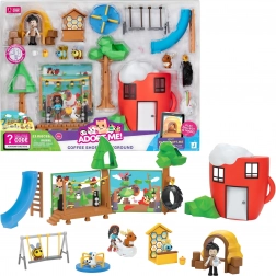 Adopt Me! café et aire de jeux – set de jeu avec figurines et accessoires (23 pièces)