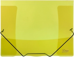 Chemise transparente avec élastique Lines jaune