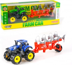 Tracteur avec charrue à inertie 25 cm