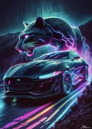 Peinture diamant panthère magique 30 × 40 cm