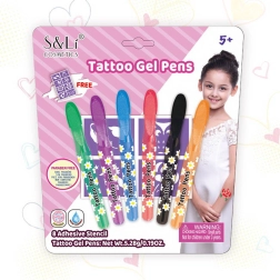 Ensemble de feutres de tatouage avec pochoirs