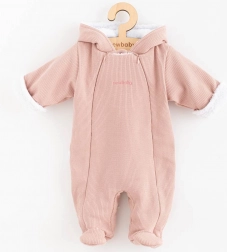 Combinaison d’hiver pour bébé avec capuche New Baby Frosty rose 62 (3–6 mois)