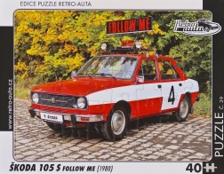 Puzzle rétro Škoda 105 S Follow Me 40 pièces