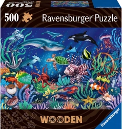 Puzzle en bois Monde sous-marin – 500 pièces