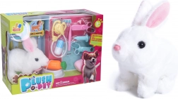 Lapin marcheur 15 cm – jouet interactif avec sons