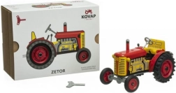 Tracteur Zetor rouge avec jantes en plastique à clé 1:25
