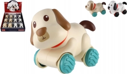 Chien en plastique roulant