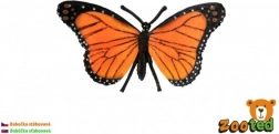 Papillon monarque migrateur décoratif en plastique 11 cm