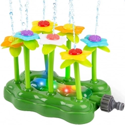 Arroseur de jardin avec fleurs rétroéclairées – fontaine d’eau pour enfants
