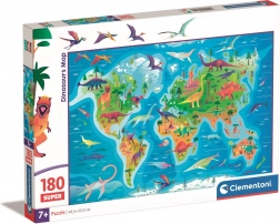 Clementoni puzzle carte des dinosaures 180 pièces