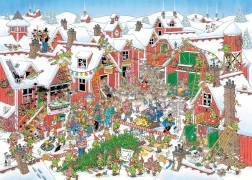 Puzzle JUMBO Jan van Haasteren – Le village du Père Noël, 1000 pièces
