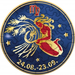 Curiosi puzzle rond Zodiaque : Vierge, 33 pièces