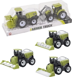 Moissonneuse-batteuse avec tracteur à rétrofriction