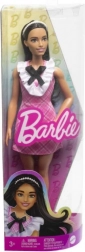 Barbie Fashionistas poupée en robe rose à carreaux