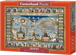 Puzzle 2000 pièces Carte du monde 1639
