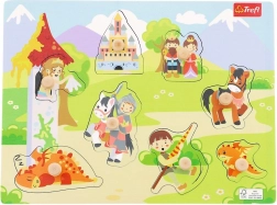 Puzzle en bois moyen – château, 8 pièces