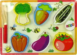 Set de légumes en bois à découper – 6 pièces