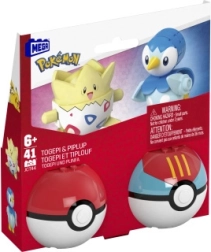 Poké Ball Mega Construx set de construction avec Togepi et Piplup
