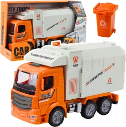Camion-benne municipal avec lumières et sons – orange