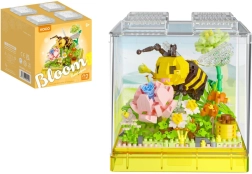 Mini kit de construction KOCO abeille dans une boîte transparente, 688 pièces