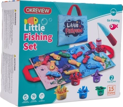Ensemble de pêche doux pour enfants avec tapis en tissu et gobelets