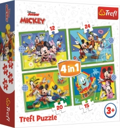 Puzzle 4-en-1 MICKEY ET SES AMIS