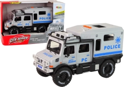 Véhicule tout-terrain de service municipal avec portes ouvrantes, sons et lumières