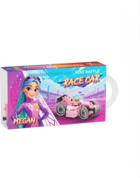 Mini gaufriers 50 petites voitures de course rose