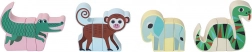 Puzzle magnétiques en bois animaux de la jungle