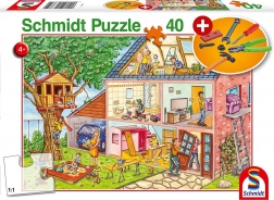 Puzzle Schmidt Artisans travailleurs 40 pièces avec outils pour enfants