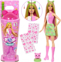 barbie pop reveal shakes poupée avec chaton et accessoires