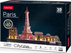 puzzle 3D lumineux cityline panorama paris 115 pièces