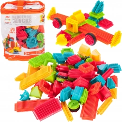 Jeu de construction hérisson 90 pcs – cubes waffle éducatifs