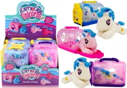 Petit licorne avec sac de transport - Jouet en peluche