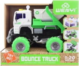 Camion de chantier à grandes roues sur piles