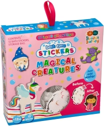 Autocollants de bain changeant de couleur Créatures mystiques avec filet de rangement