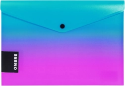 Pochette à pression A5 ombré rose