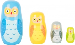Famille de chouettes matriochkas small foot – petites chouettes en bois à emboîter