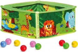 Bino piscine verte avec balles