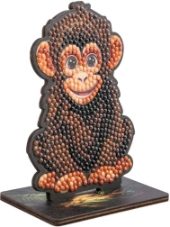 Peinture en diamant Jungle : Chimpanzé